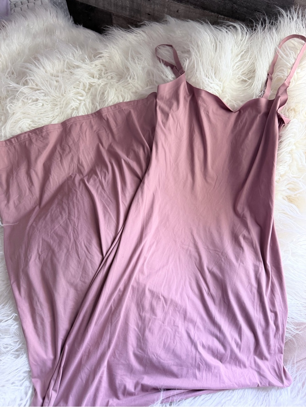 Victoria's Secret Dusty Rose Slip Gown/Dress with Adjustable Straps